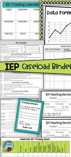 the eep caseload binder is shown in green and black with text that reads ed