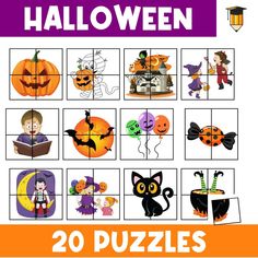 halloween puzzles for kids that are easy to use