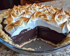 Old-Fashioned Chocolate Pie - Easy Recipes Idea Best Chocolate Pie, Choc Pie, Old Fashioned Chocolate Pie, Cream Pie Cupcakes, Boston Cream Pie Cupcakes, Chocolate Meringue Pie