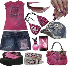 Mcbling Fashion, Trashy Outfits, 2000s Fashion Trends, 2000s Clothes, Gyaru Fashion, Looks Street Style