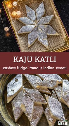 Barfi Sweet, Kaju Barfi, Indian Desert, Diwali Food, Indian Dessert, Sweet Recipe, Sweet Dishes Recipes, Sweet Meat, Indian Dessert Recipes