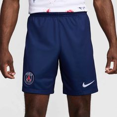 Nike 2024-25 PSG Men's Stadium Home Shorts Our Stadium collection pairs replica design details with sweat-wicking technology to give you a game-ready look inspired by your favorite team. Product Details Nike Dri-FIT technology moves sweat away from your skin for quicker evaporation, helping you stay dry and comfortable. Replica design gives you details modeled after what the team wears. 100% POLYESTER Nike Short, Sports Football, Team Wear, Paris Saint, Paris Saint-germain, Bayern Munich, Saint Germain, Jordan Retro, Manchester City