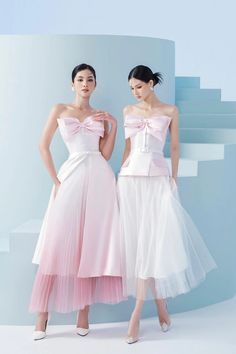 Pinkie Strapless Top | MEAN BLVD Elegant Evening Dresses With Pink Bow, Elegant Fitted Dress With Pink Bow, Elegant Fitted Dress With Bow Tie, Elegant Banquet Dress With Satin Bow, Bowtie Dress, Peplum Designs, Bow Tie Dress, Mean Blvd, Ombre Dress