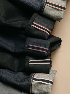 Our premium denim is inspired by the classic vintage blue jean. Our Premium Japanese 4-Way Stretch Selvedge denim story starts in Japan where our fabric is developed at one of the oldest denim mills. We blend a unique 4 way stretch material with selvedge denim to create a specific amount of stretch and comfort you wouldn’t typically get with selvedge denim. This 360 degree of stretch gives the wearer comfort from every angle no matter what they are doing. Our 4-Way Stretch selvedge fabric is wea Motorcycle Jeans, Reigning Champ, Cotton Citizen, Party Pants, Retro Brand, Denim Pocket, The Pen, Selvedge Denim, Raw Denim