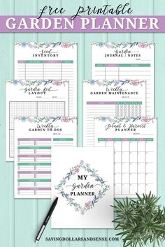 the free printable garden planner