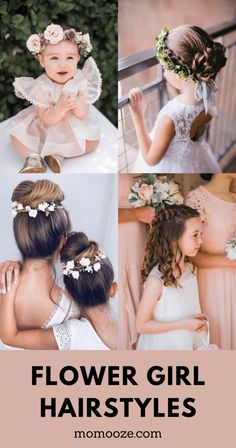 Toddler Flower Girl Hairstyles, Toddler Wedding Hair, Hairstyles Flower, Cute Wedding Hairstyles