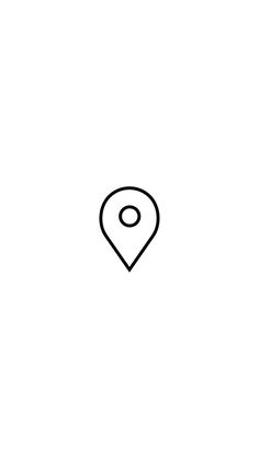 a black and white image of a map pin on a white background with the word location