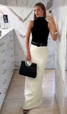 Elegant Outfit Classy, Corporate Outfits, Old Money Style, White Skirt