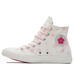 Converse Chuck Taylor All Star Valentine Canvas Shoes/Sneakers Valentine Canvas, White Canvas Shoes, The Cardigans, Pink Converse, Fresh Shoes, Women's Converse, Dream Shoes, Converse Chuck Taylor All Star, Sneaker Collection