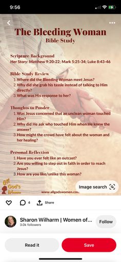 the wedding woman bible study screenshote on an iphone screen, with text below