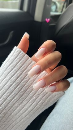 Milk Manicure Nails, Milk White Acrylic Nails, Milk French Nails, White Milk Nails, Milk Nails Design, Milk White Nails, Milk Nails, French Manicure Acrylic Nails, Nails Aesthetic