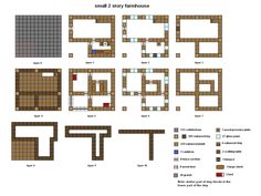 several different types of floor tiles and their corresponding shapes are shown in the diagram below