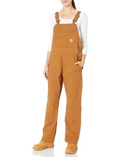 PRICES MAY VARY. Rugged Flex durable stretch technology for ease of movement Adjustable suspenders Multi-compartment bib pocket with secure zipper closure Two large lower-front pockets Double-front construction with cleanout bottoms that accommodate knee pads Gardening Overalls, Gardening Pants, Levis Overalls, Carhartt Bibs, Carhartt Overalls, Carhartt Womens, Carhartt Women, Gardening Outfit, Bib Overalls