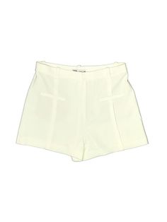 Zara Dressy Shorts Size: X-Large Ivory Bottoms - used. 100% Polyester, Solid, | Zara Dressy Shorts: Ivory Solid Bottoms - Used - Size X-Large Dressy Shorts, Womens Bottoms, Women Handbags, Zara, Handbags, For Women, Clothes