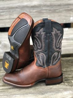 The Cowboy-Certified Dan Post Boots Winslow Cowboy Boot was designed to complement your laidback style. Constructed with genuine, full-grain leather, a deep collar, broad square toe, and Soft Strike Removable Orthotic insole. There's comfort and ease in each step. Features: Genuine full-grain leather Broad square toe 11" shaft 1.5" Heel Circumference of calf:16.5" Soft Strike Removable Orthotic insole Cowboy Certified Outsole ﻿Measurements for this boot were taken from a size 9.5D. Please note t