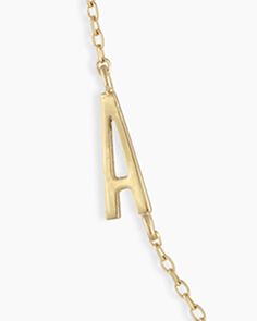 This classic solid gold initial necklace features a personal initial design. This initial necklace is perfect for stacking with other gold necklaces, and its lightweight construction makes it comfortable to wear. Alphabet Necklace in 14k Solid Gold, Women's by gorjana Modern Gold Monogram Initial Necklace, Classic Tan Initial Pendant Necklace, Classic Tan Initial Necklace For Everyday Wear, Classic Tan Initial Necklace For Everyday, Classic 14k Gold Initial Necklace, Gold Initial Necklace With Cable Chain, Classic Initial Pendant Necklace Tarnish Resistant, Classic Tarnish Resistant Initial Pendant Necklace, Classic Tarnish Resistant Initial Necklace