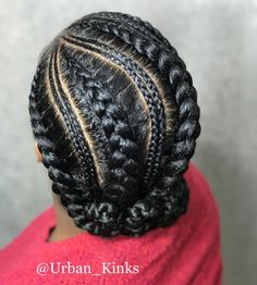 Big Weaving Hairstyles, Big Cornrow Braids, Big Cornrows Hairstyles, Cornrows With Box Braids, Natural Hair Stylists