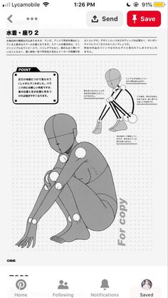 an info sheet showing how to draw the human body in one point, with instructions for each