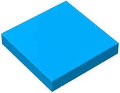 a blue square object on a white background