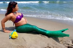 Mermaid Maternity Shoot, Mermaid Poses, Mermaid Pose, Mom Things, Maternity Dresses For Photoshoot, Maternity Pics, Mermaid Theme