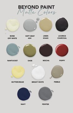 the different shades of paint that you can use for your walls and ceiling in this color scheme