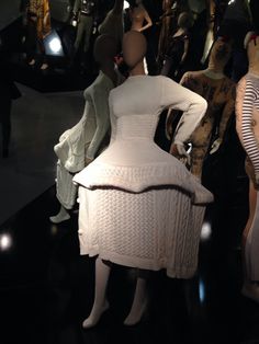 Jean Paul Gaultier "From Sidewalk to Catwalk" London 2014 Peplum Dress