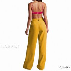 Lasaky - Chic Long Leggings Set Sunflower Pants, Black Sunflower, Spring Fashion Chic, Female Sleeve, Two Piece Pants Set, Long Leggings, Rose Rouge, Leggings Set, Spring Women