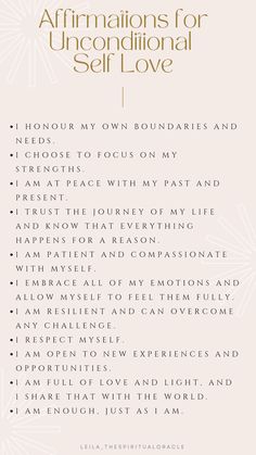 Affirmations | Self Love | Sacred Feminine | Consciousness | Self Care Self Reassurance Affirmations, Affirmations For Authentic Self, Manifesting Self Love, Yoga Passages, Unconditional Love Affirmations, Witchy Mantras, Self-love Affirmations, Light Feminine Affirmations, Receiving Love Affirmations