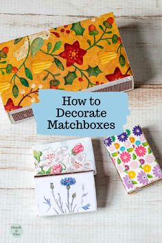 how to decorate matchboxes