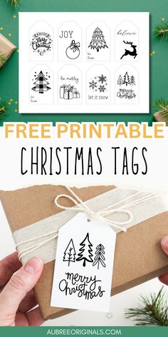 free printable christmas tags for gift wrapping