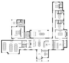 the floor plan for a house with two car garages and an attached living area