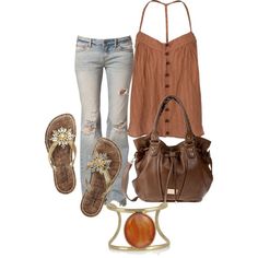 Snowflake Shoes, Top Jeans, Comfy Jeans, Jeans Ripped, Cocoa Brown, Jeans Bag, Casual Spring, Outfit Summer, Spring Summer Outfits