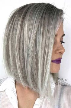 Bob Haircut Ideas, Stacked Bob Hairstyles, Stacked Bob, Medium Bob, Stacked Bob Haircut, Long Bob Haircuts, Gray Hair Highlights, Exercise Tips