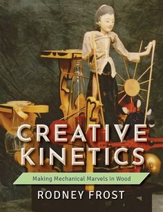 a book cover with an image of a man standing on top of a spinning wheel