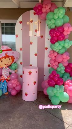 Strawberry Shortcake 🍰 🍓Party Decoration #decoration #11thbirthday  #party #strawberryshortcake Party Decoration, Party Decorations