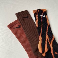 For Those Who Love To Match Their Socks With Their Outfits Sizes: M: Women's Size 6-8/ Men's Size 5-7 L: Women’s Size 8-13 / Men’s Size 8-12 Made To Order: I Can Ship Within 2 Business Days. Note: 1. These Are Hand Dyed & The Colors May Appear Slightly Different Than What’s Pictured. 2. Over Time There Will Be Some Fading Through Wear & Repeated Washes. 3. A Fixative Is Used To Prevent Color Bleeding, But Some Bleeding Is Still Possible. Hand Wash The First Few Washes Care Instructions: - Hand W Nike Crew Socks, Nike Socks, Colorful Socks, No Color, Crew Socks, Fall Colors, Hand Dyeing, Nike Women, Care Instructions