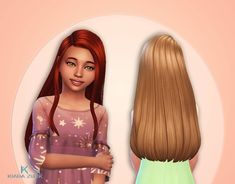 Jade Hairstyle for Girls - My Stuff Sims Reference, Maxis Match Hair, Sims 4 Cc Maxis, Sims 4 Cc Maxis Match, Sims Aesthetic, Sims Download, Cc Hair, Sims 4 Studio, Children Hair