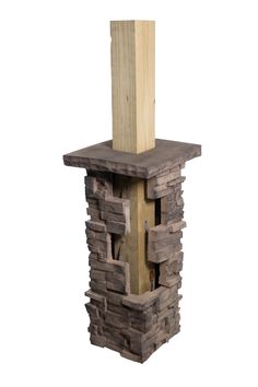 a tall wooden tower made out of wood