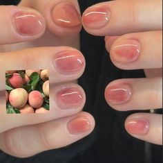 Button Nails, Peach Nails, Cute Simple Nails, Jelly Nails, Fall Nail Art, Sparkly Nails, Cute Nail Art