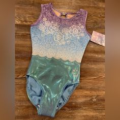 Brand New! Beautiful Floral Little Stars Leotard With Rhinestones. Axs. Fitted Multicolor Bodysuit For Playwear, Fitted Blue Bodysuit For Playwear, Kids Soccer Cleats, Chicken Dress, Up Halloween Costumes, Baby Changing Station, Winnie The Pooh Plush, Pajama Pattern, Ice Skating Dresses