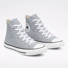 Maddie Aesthetic, High Sneakers Women, Cheap Converse, Gray Converse, Dream Shoe, Cute Converse, Gifts 2023, Grey Converse