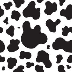 a black and white cow pattern with spots on it's skin is shown in this image