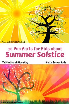 an image of the cover of a children's book about summer solstice