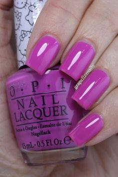 Opi Hello Kitty Collection, Opi Purple, Liquid Rainbow, Opi Collections, Kitty Makeup, Opi Nail Colors, Nail Board, Purple Nail Polish, Fingernail Polish