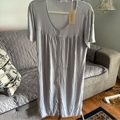 Brand New With Tags Casual Summer Nightgown For Loungewear, Casual Cotton Nightgown For Lounging, Casual Spring Nightgown For Sleepovers, Comfortable Spring Nightgown For Sleep, Spring Short Sleeve Nightgown For Loungewear, Casual Short Sleeve Nightgown For Sleepovers, Casual Short Sleeve Nightgown For Spring, Casual Short Sleeve Nightgown For Daywear, Casual Long Sleeve Nightgown For Summer