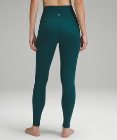 When Feeling Nothing Is Everything. The Lululemon Align Collection, Powered By Nulu Fabric, Is So Weightless And Buttery Soft, All You Feel Is Your Practice. Designed For Yoga. Full Length Intended To Sit At Ankle. Hidden Waistband Pocket Fits A Card Or A Key, And Wont Get In Your Way. This Collections Great For Low-Impact Workouts Like Yoga, Or Whenever You Want To Feel Really, Really Comfortable. | lululemon Align™ High-Rise Pant 28" Align Leggings, Lululemon Align Leggings, Tennis Shop, Feeling Nothing, Fitness Gifts, Low Impact Workout, Lululemon Align, High Rise Pants, High Rise Leggings