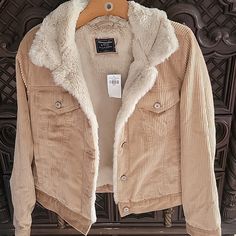 Shop lesliefer's closet or find the perfect look from millions of stylists. Fast shipping and buyer protection. camel colored nwt courdouray sherpa lined ABERCROMBIE AND FITCH jacket OFFERS WELCOME Spring Hooded Outerwear With Corduroy Collar, Hooded Spring Outerwear With Corduroy Collar, Hooded Outerwear With Corduroy Collar For Spring, Beige Winter Outerwear With Corduroy Collar, 90s Abercrombie, Warriors Jacket, Denim Utility Jacket, Fur Lined Jacket, Grey Puffer Jacket