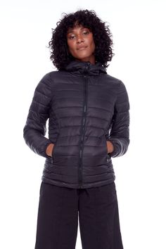 Impromptu camping adventure? Need an extra layer for that ski trip? Simply want to stay warm by the fire? The versatile Vegan Down Lightweight Packable Puffer is ready for your on-the-go lifestyle. Whether you layer it under a raincoat, wear it on its own, or throw it in your luggage without knowing exactly what you’ll use it for, this transitional piece makes it easy.The model is 5’9” and is wearing a size S.THE LOYAL LAYER: Wears well on it’s own, but also layers great with our shell jackets o Black Puffer Jacket For Travel, Casual Black Puffer Jacket For Travel, Black Casual Puffer Jacket For Travel, Black Nylon Puffer Jacket For Travel, Black Fall Travel Puffer Jacket, Fall Travel Black Puffer Jacket, Black Puffer Jacket For Hiking, Heavy Sweaters, The Loyal