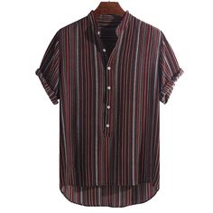 Home page – Shirts In Style High Low Shirt, Summer Stripes, Ethnic Print, Short Sleeve Shirts, Spring Wardrobe, Henley Shirts, Ethnic Fashion, Mens Summer, Unique Fashion