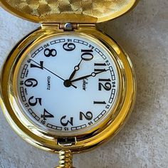 Collezio Mini Pocket Watch Battery Gold Tone Timeless Pocket Watch With Stopwatch Feature As Gift, Classic Gold Stopwatch Watch Accessories, Classic Gold Watch Accessories With Stopwatch, Vintage Quartz Pocket Watch For Everyday Use, Classic Watch Accessories With Stopwatch For Gifts, Timeless Stopwatch Watch As Gift, Timeless Watches With Stopwatch As Gift, Timeless Watches With Stopwatch For Gift, Timeless Gift Watches With Stopwatch